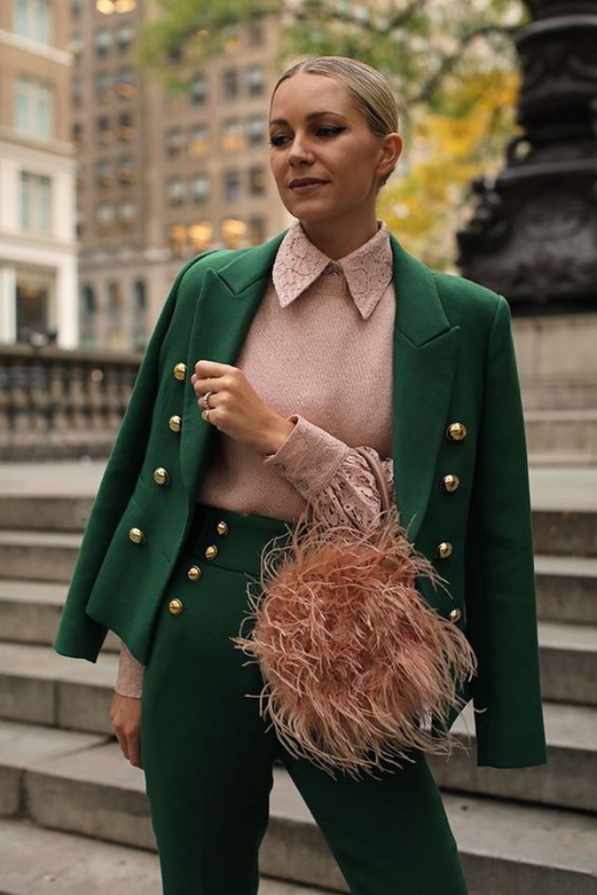 como combinar rosa palo verde