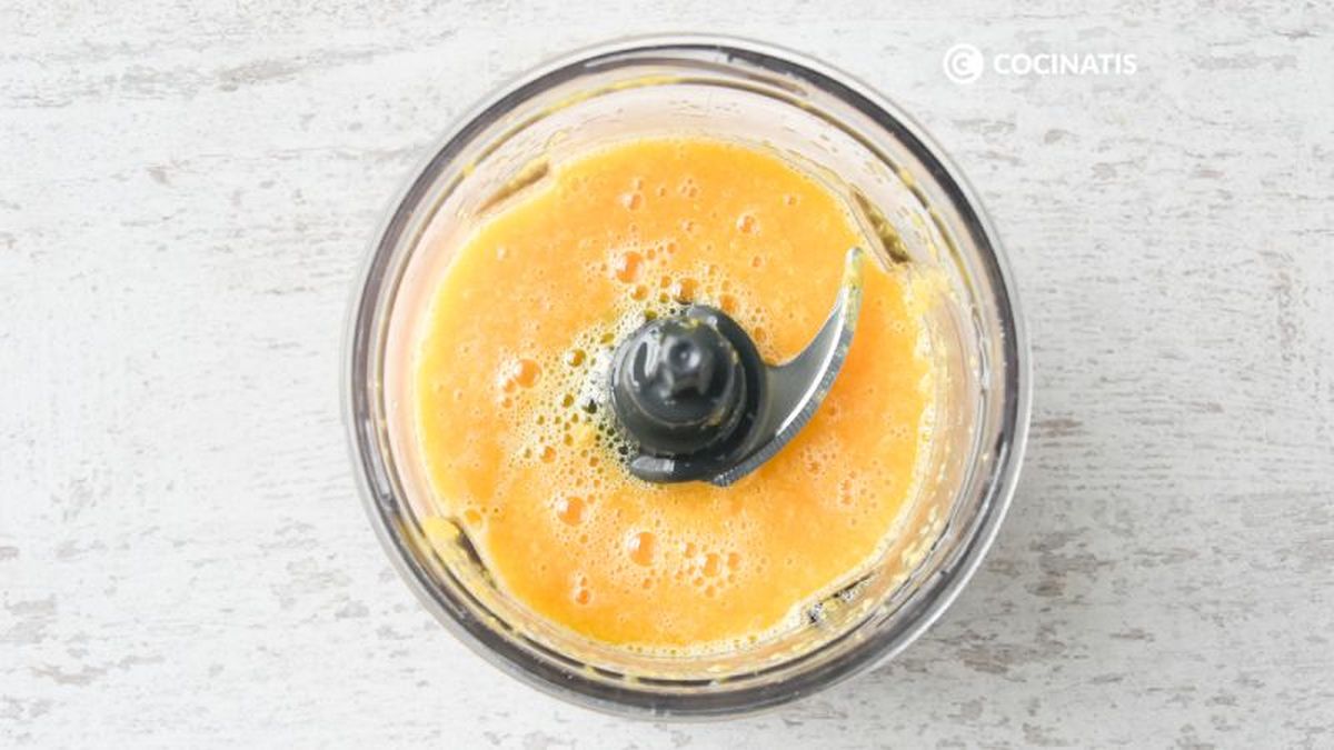 Fruta triturada para sorbete