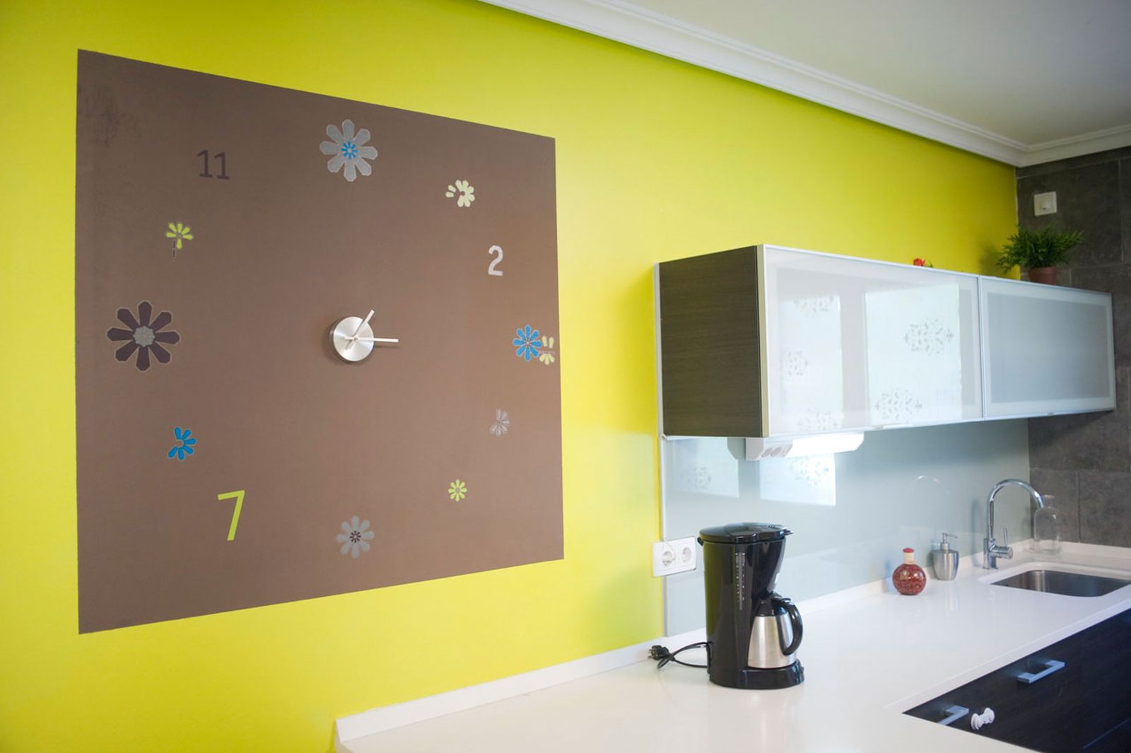 brico 0649 2 Reloj adhesivo pared xl