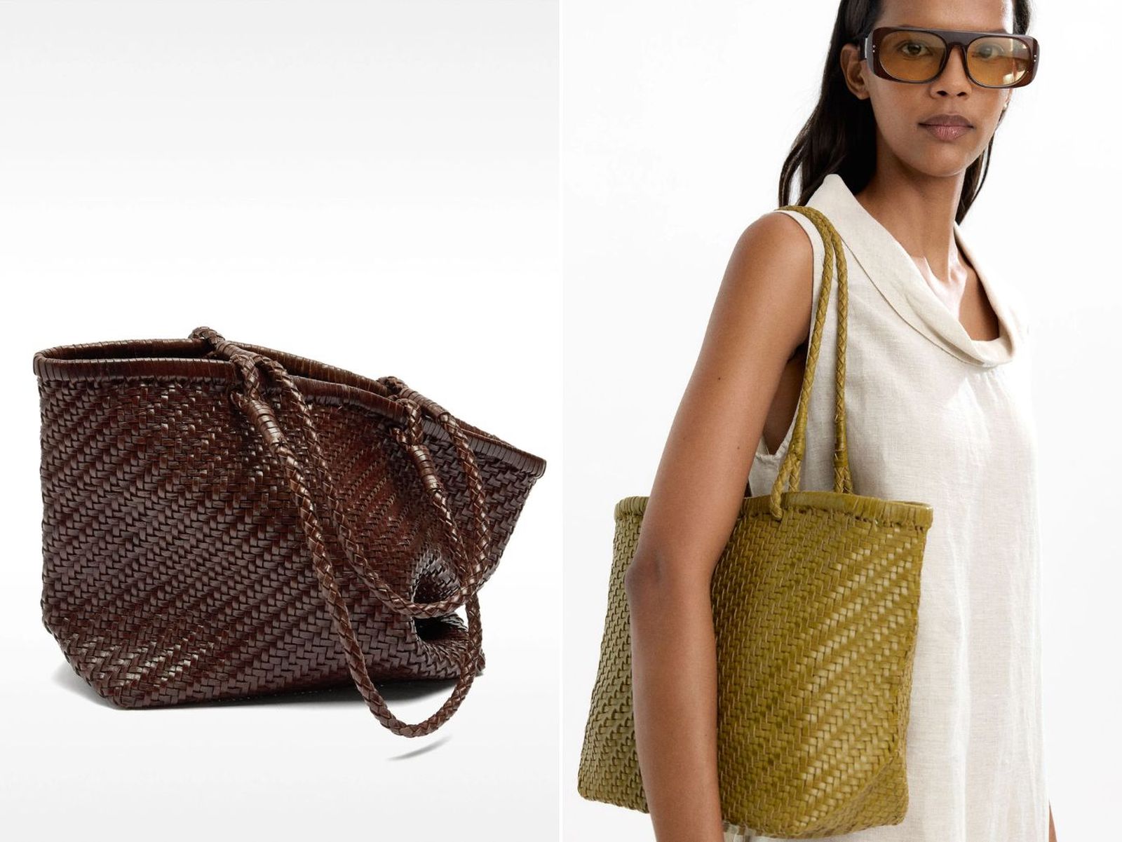 Bolsos de piel trenzada en Parfois. Bolsos de piel trenzada en Parfois.