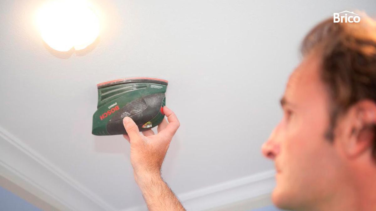 Pintar techo de baño paso 2