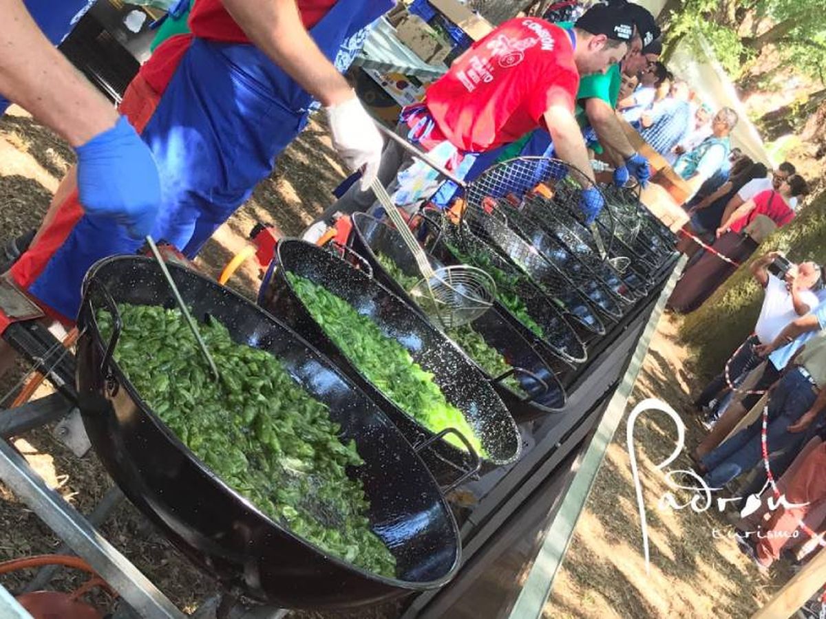 Fiesta del Pimiento del Herbón en Padrón (A Coruña, Galicia)