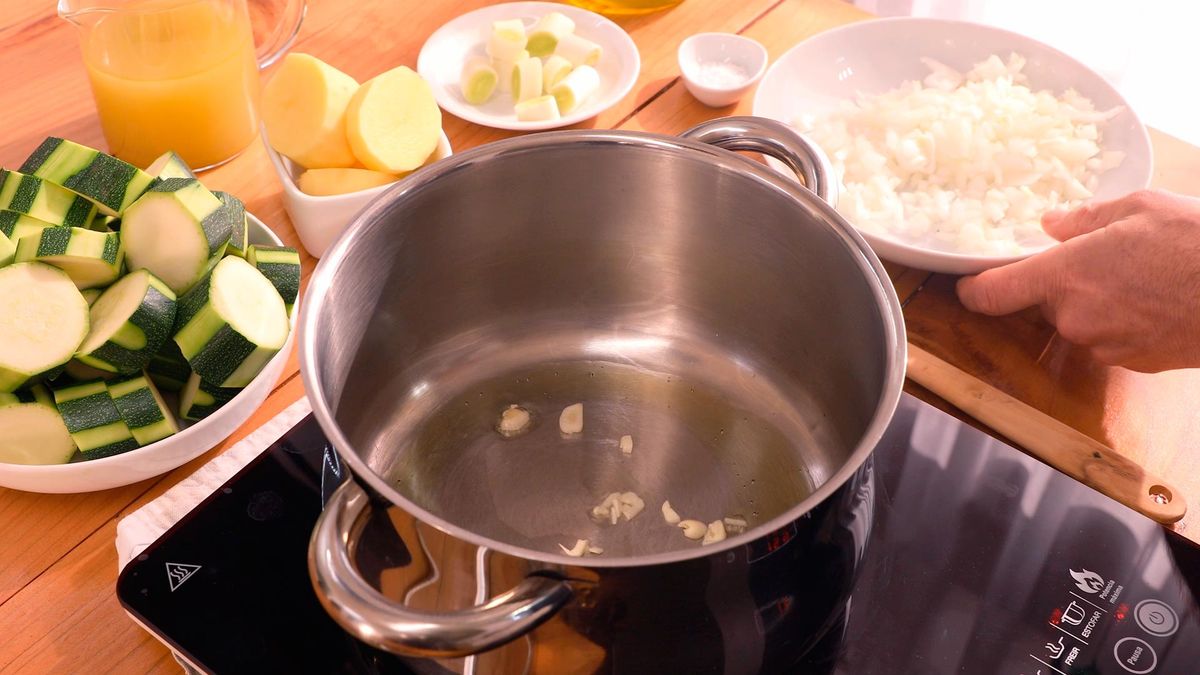 Receta de crema de calabacín   paso 3
