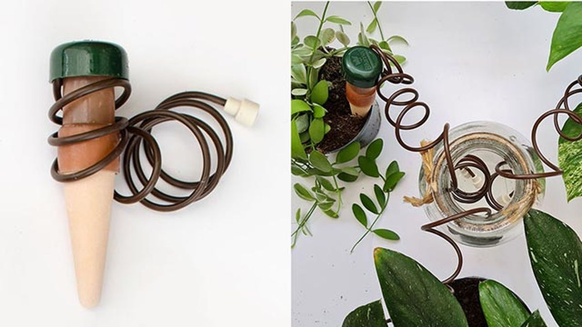 cono ceramico con canula para autorriego