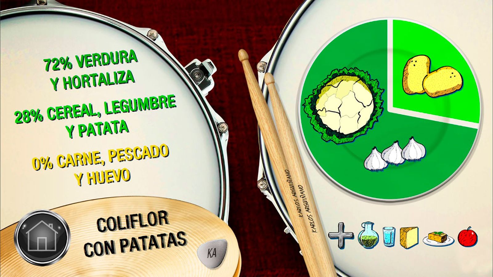 coliflor patatas plato coliflor patatas plato
