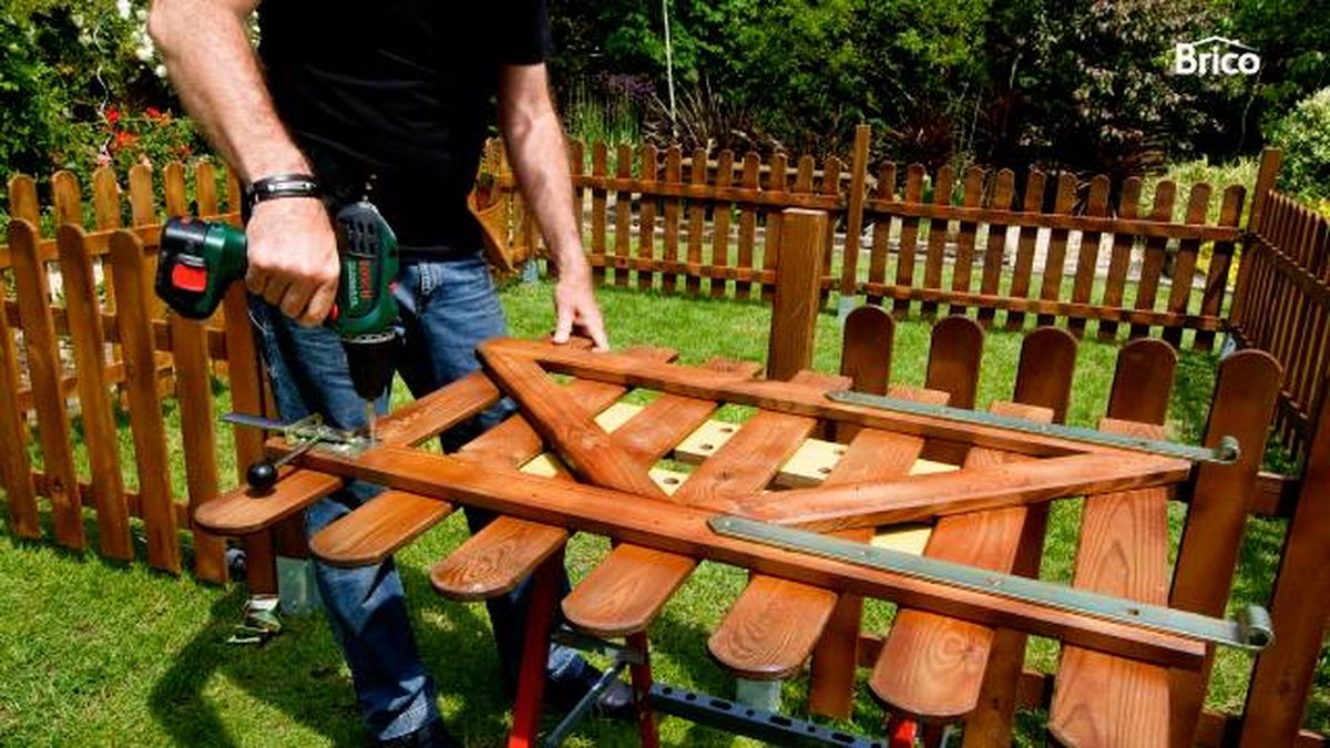 Bricomania 509 valla de madera para jardin 13