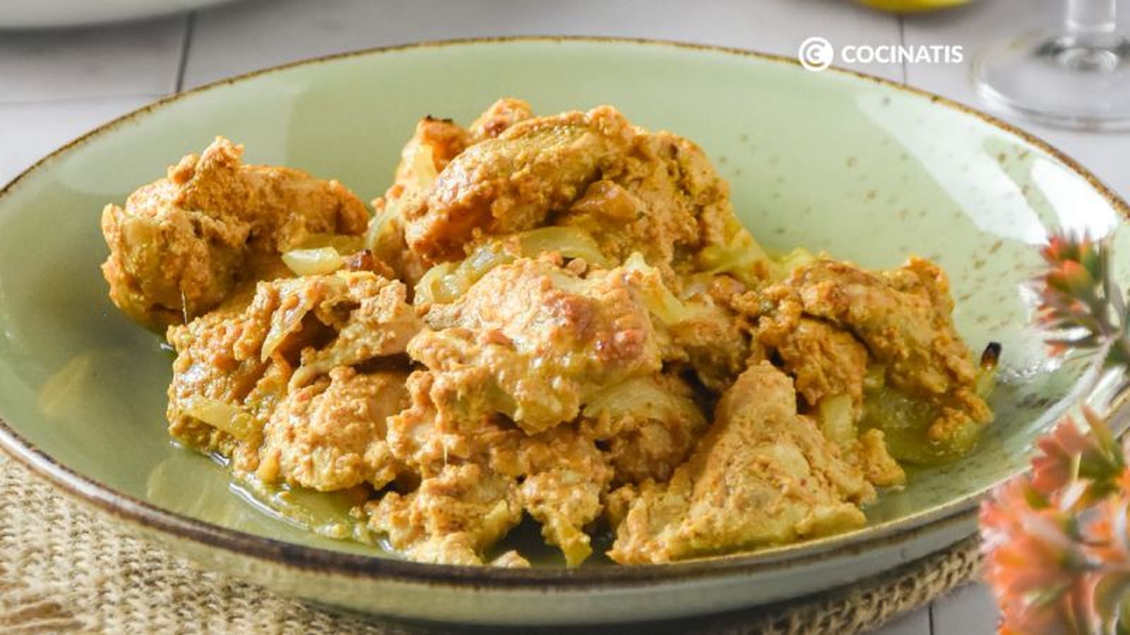Pollo tandoori al horno Pollo tandoori al horno