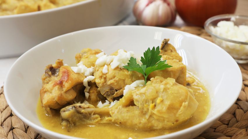 Receta de pollo en pepitoria