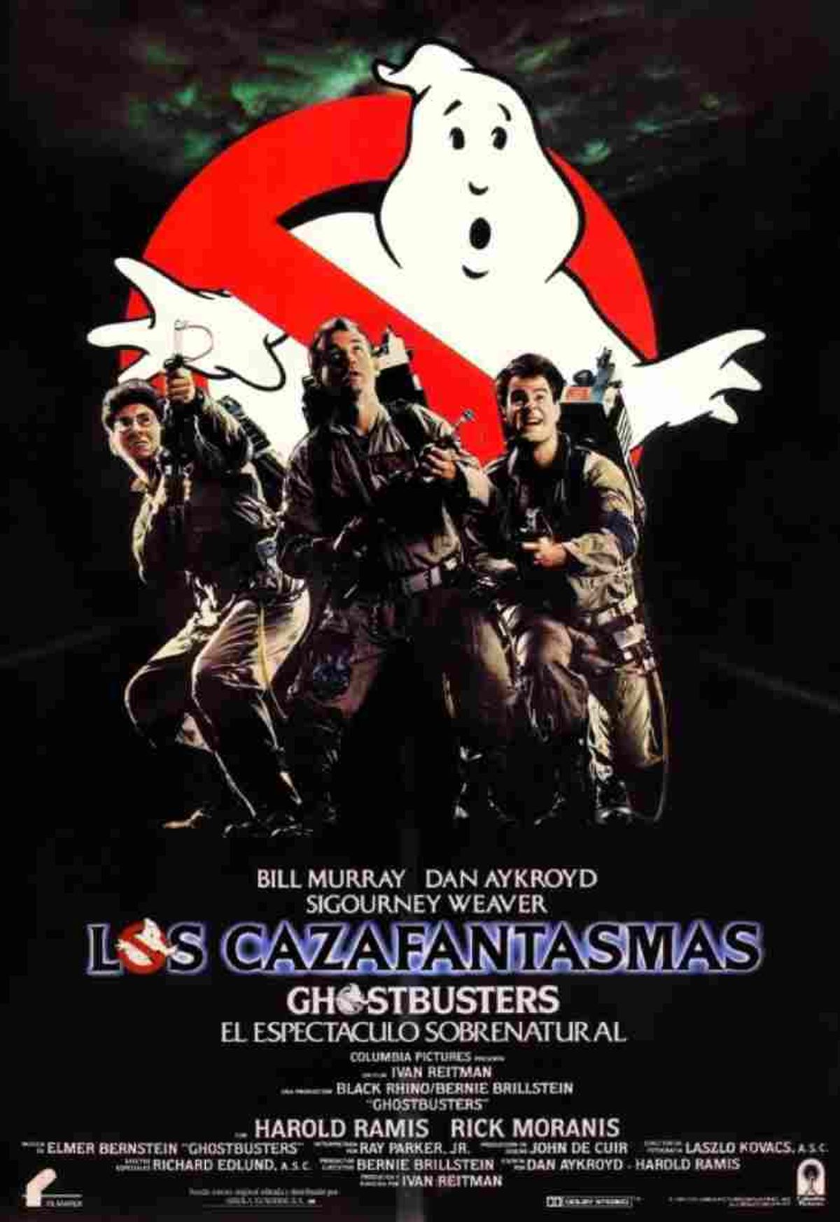 Portada original de Los cazafantasmas (1984), de Ivan Reitman