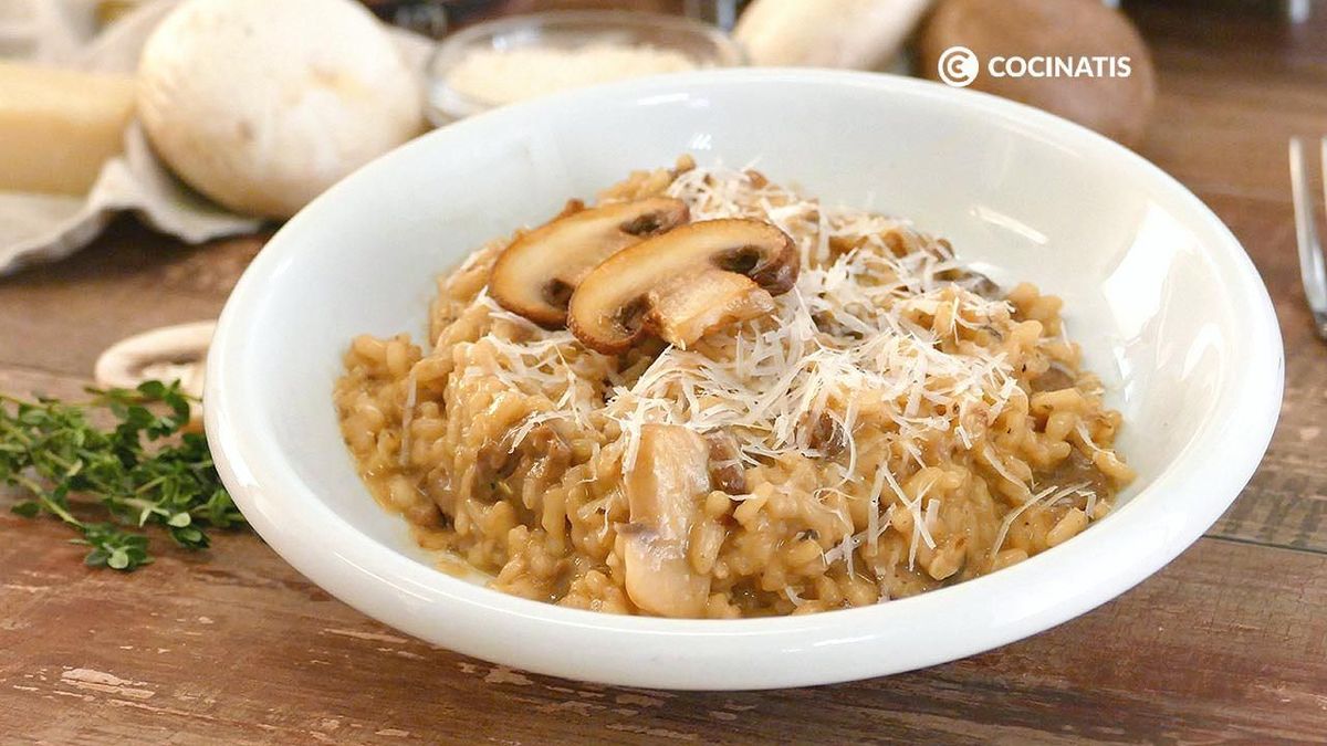 Receta de risotto de setas
