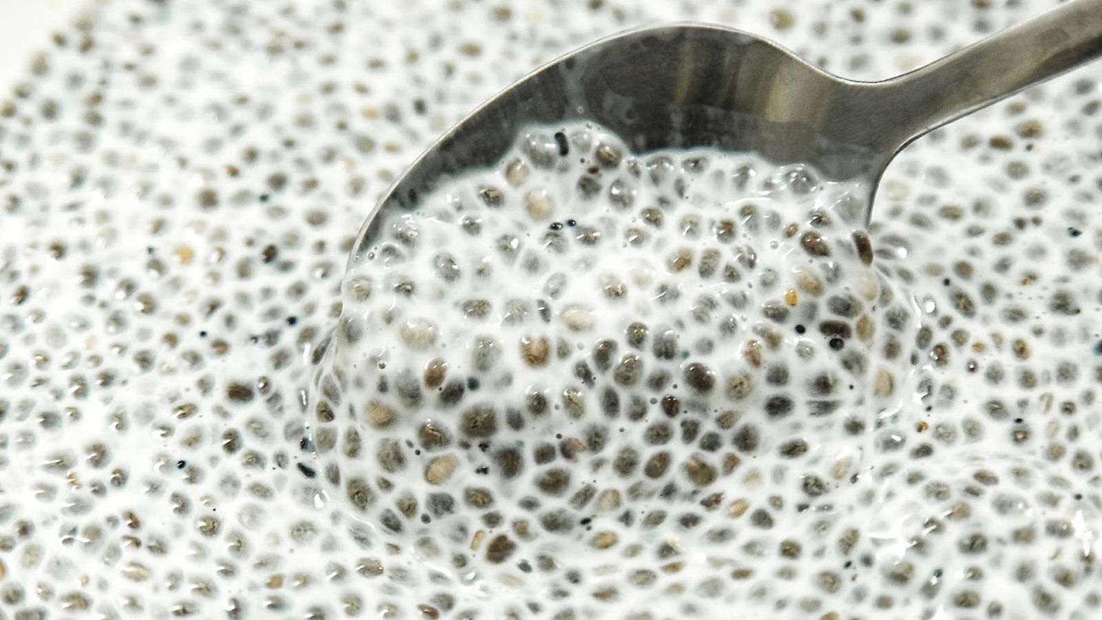 Semillas de chía hidratadas