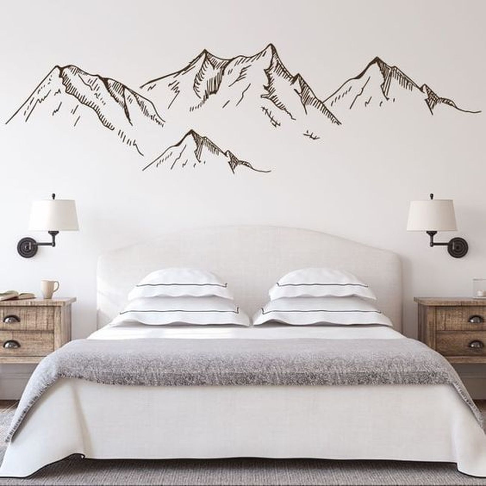 pared personalizada vinilo montañas pared personalizada vinilo montañas