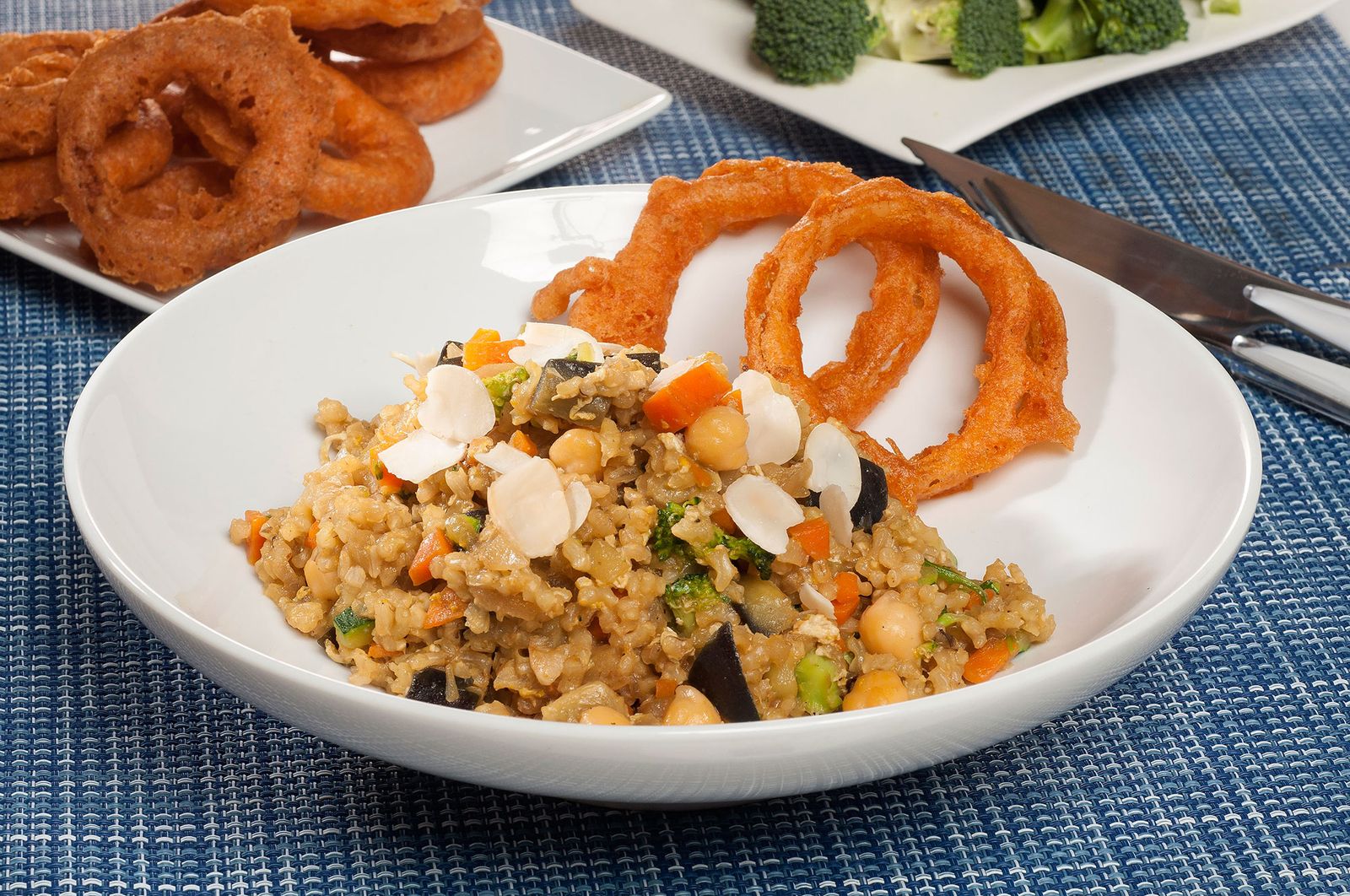 1785 Arroz con verduras y aros de cebolla (969) xl 1785 Arroz con verduras y aros de cebolla (969) xl