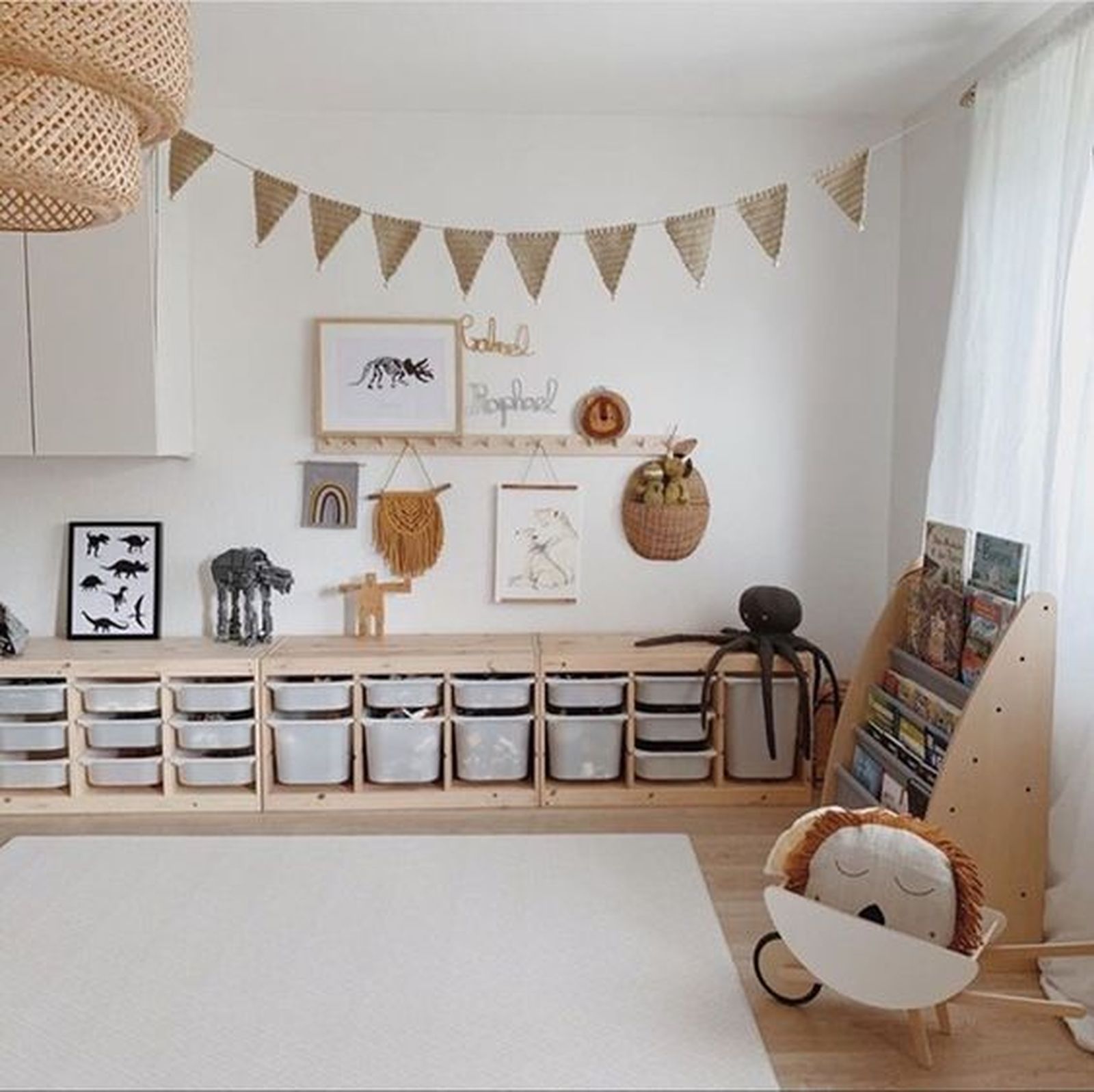 habitacion montessori muebles compartimentos a su altura
