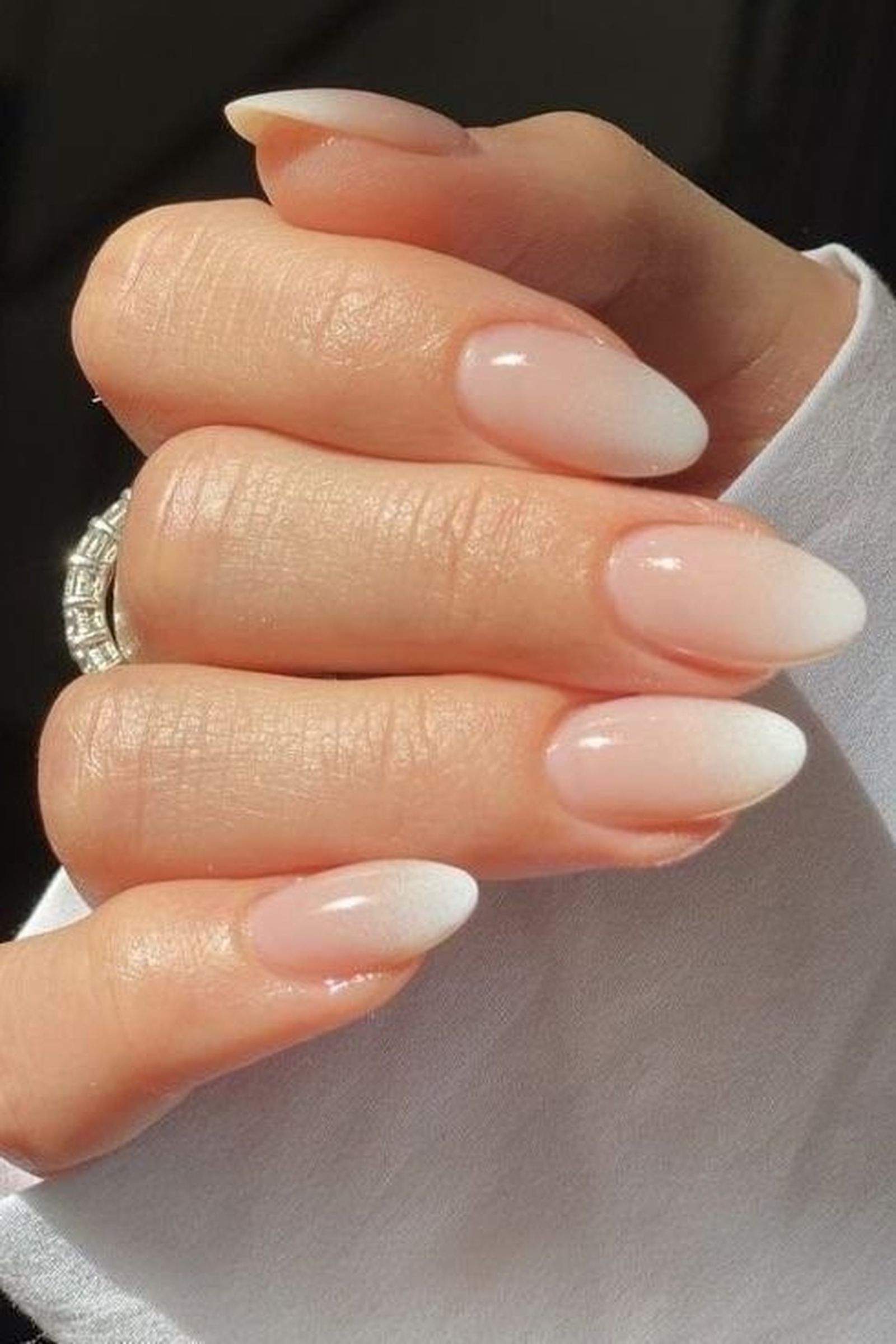 Manicura baby boomer para novia Manicura baby boomer para novia
