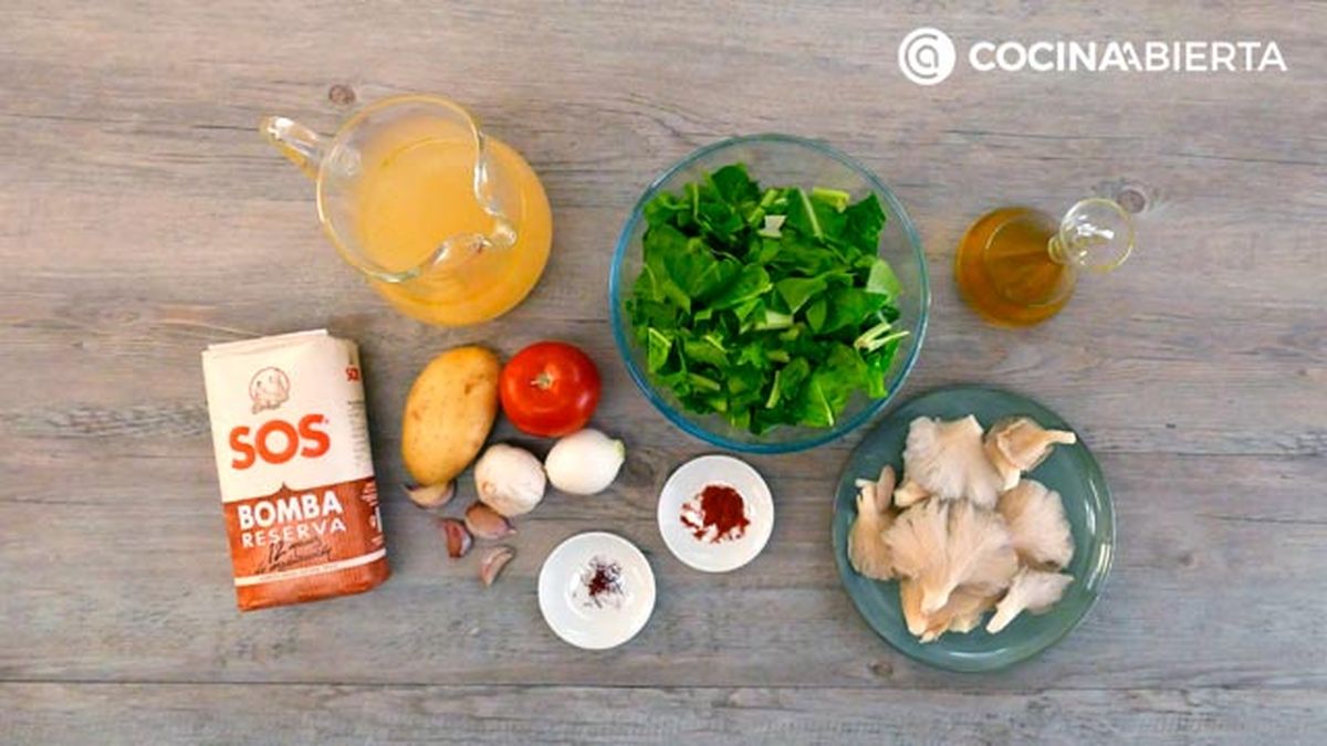 CTIS0904 receta arroz con acelgas y setas ingredientes ca