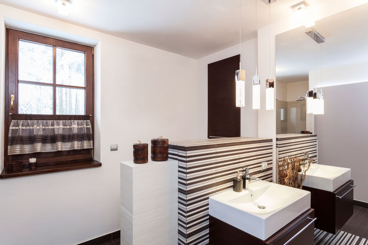 Tonos tierra en decoración baño 1