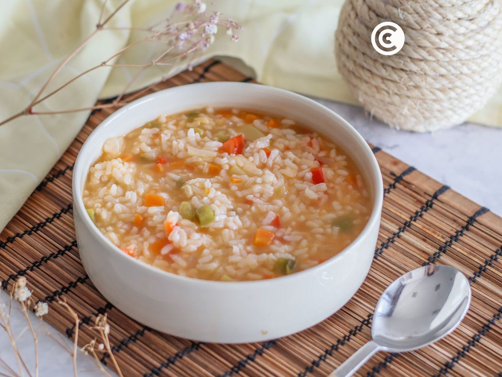 Arroz caldoso con verduras
