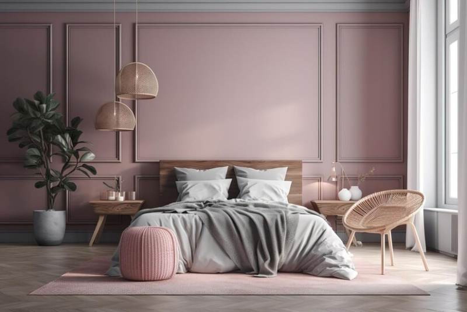 El color rosa genera un ambiente de calma y serenidad