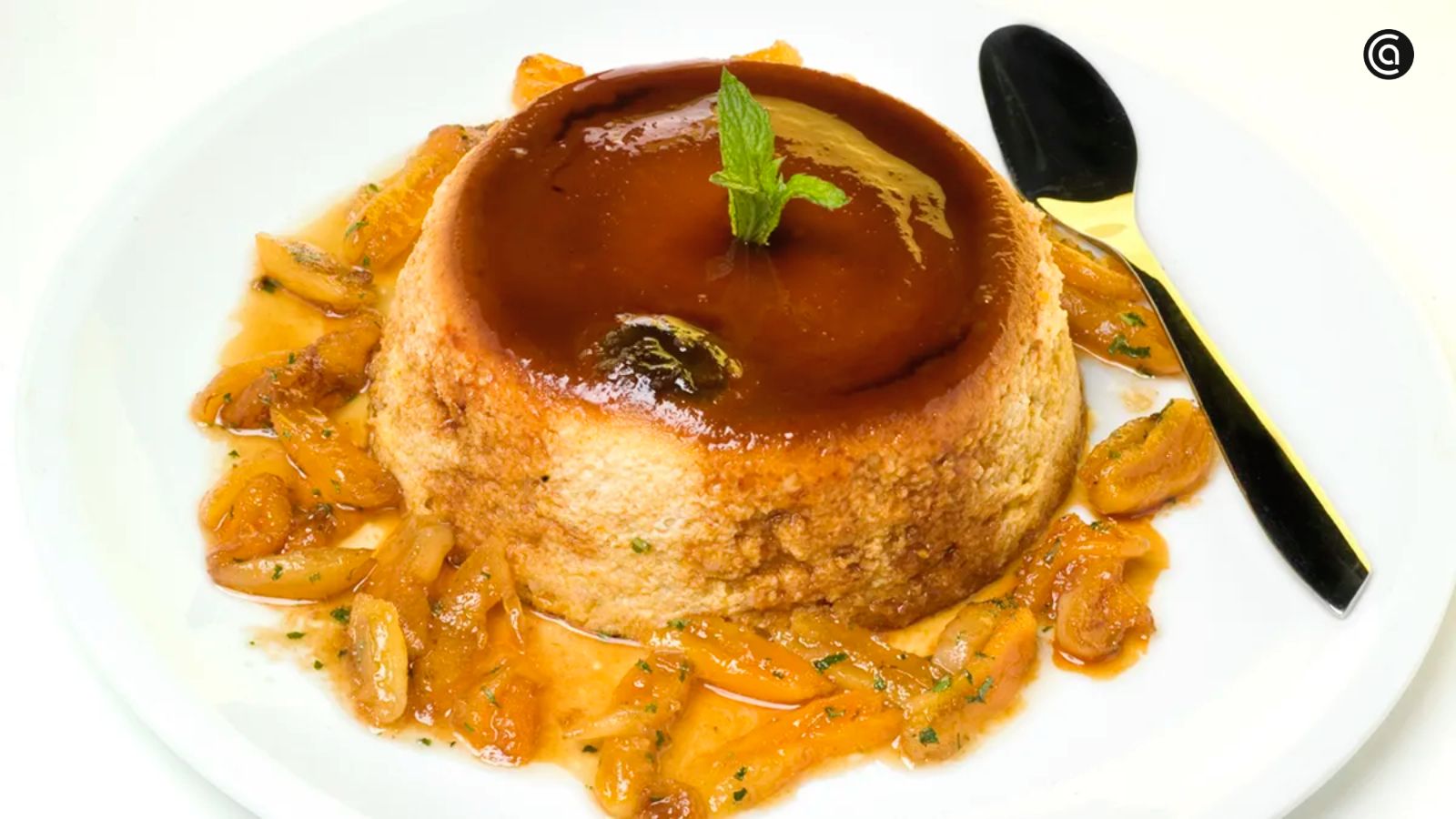 Flan de boniato con frutos secos