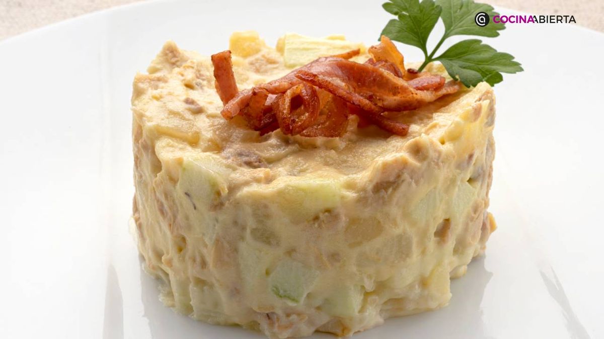 Ensaladilla de pollo y manzana