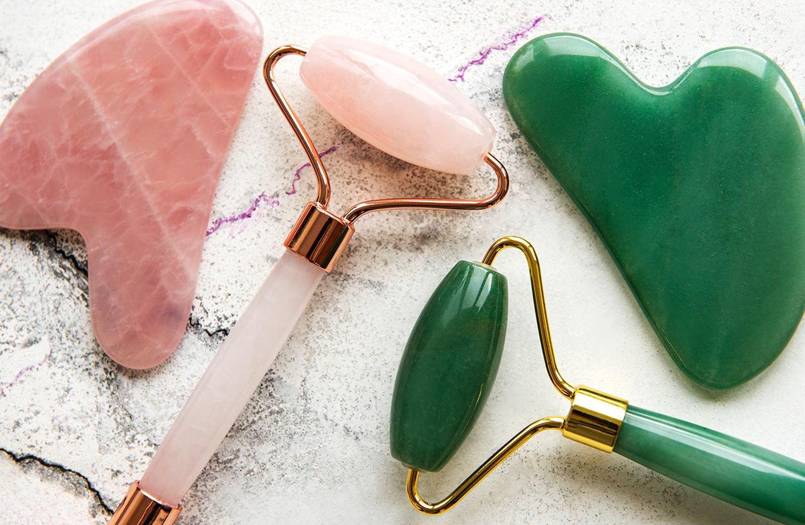 belleza cuidados piel rodillos masajeador jade y cuarzo rosa belleza cuidados piel rodillos masajeador jade y cuarzo rosa