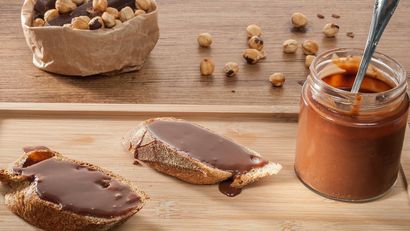 Crema de chocolate, caramelo y avellana, receta de Joseba Arguiñano