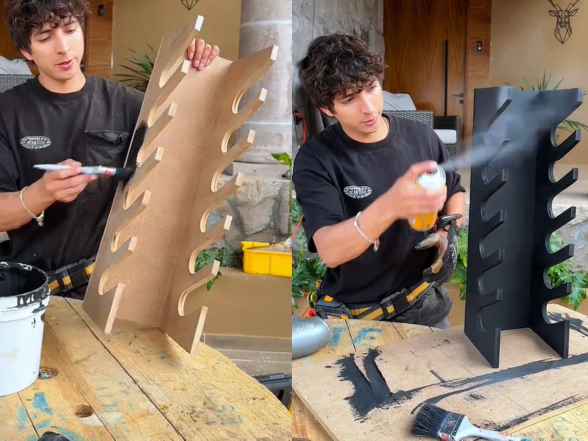 Pintado y barnizado con spray