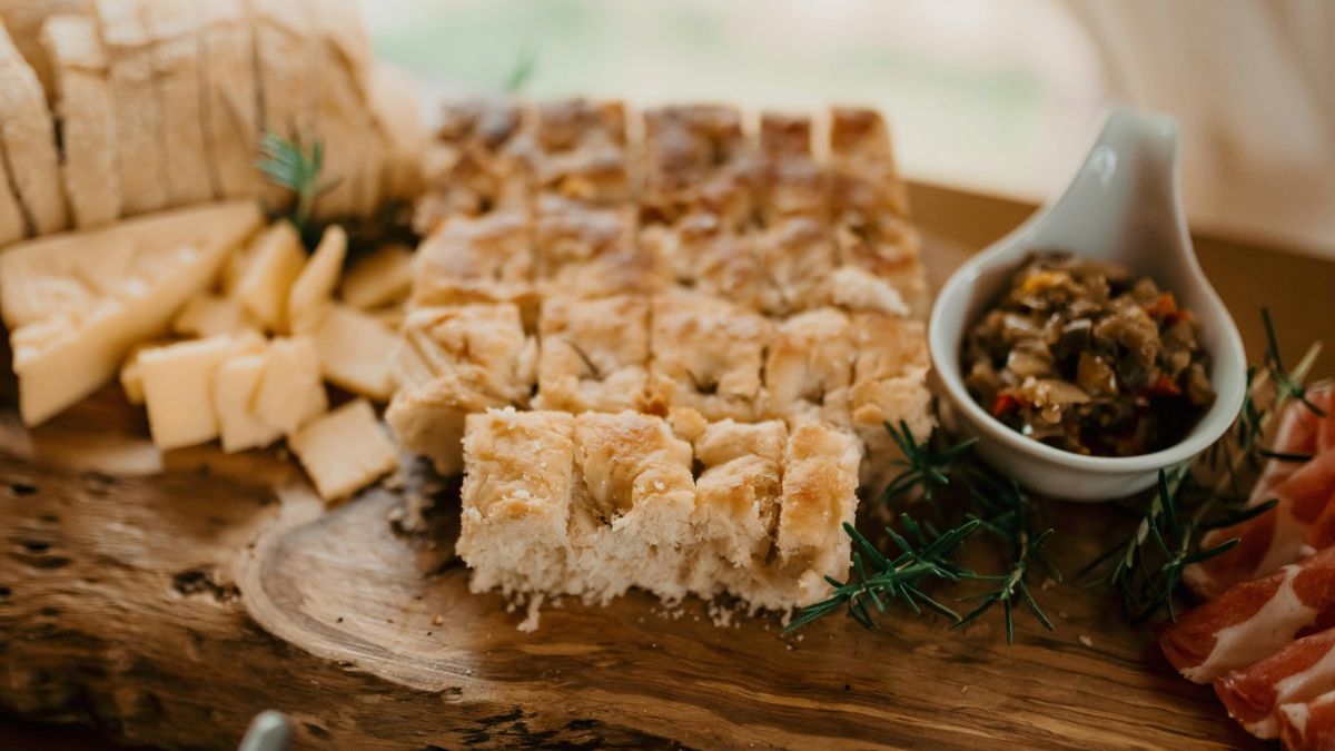 En un picnic temático italiano no puede faltar una deliciosa focaccia