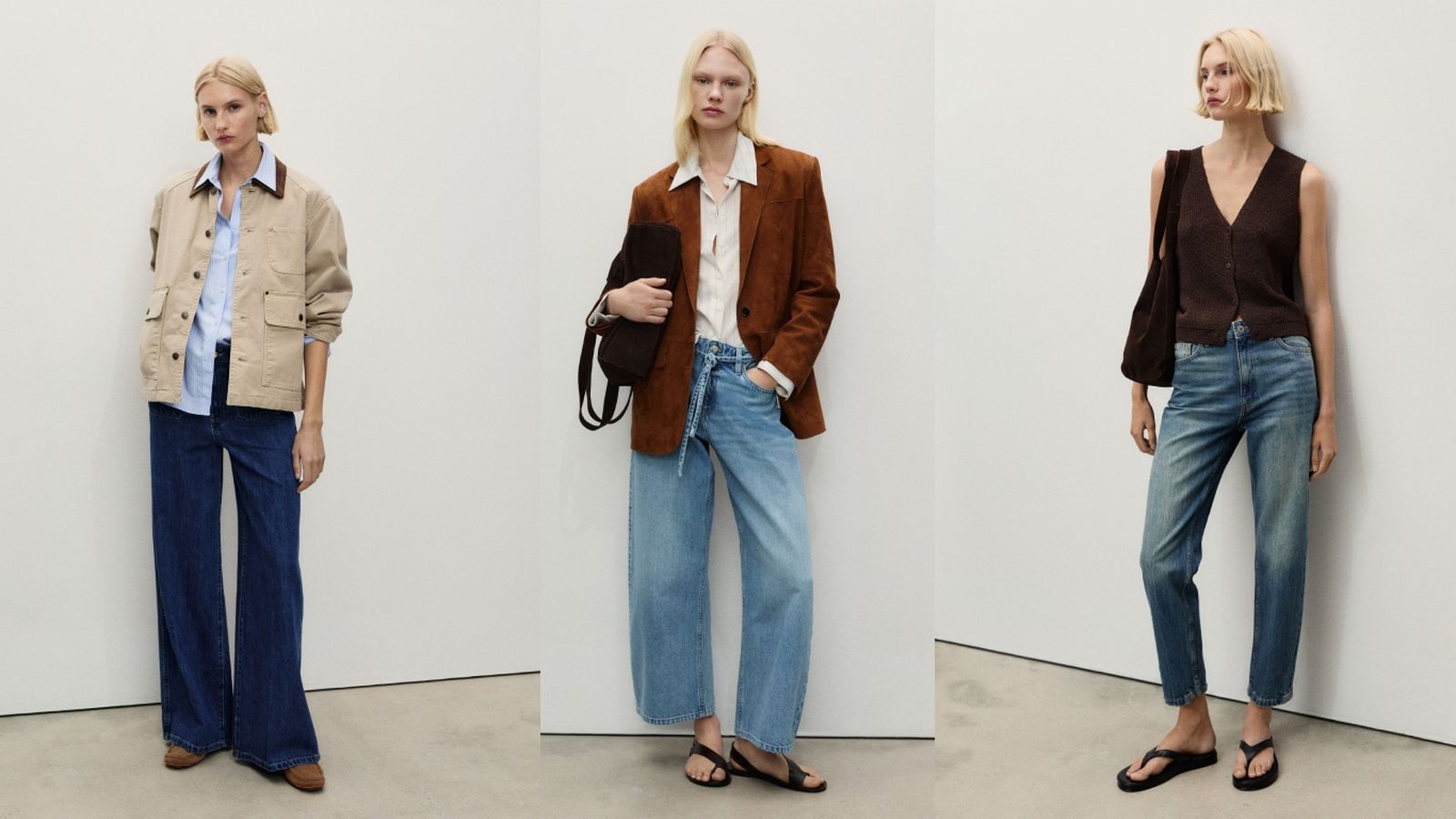 Adapta diferentes modelos de vaqueros a cada momento de la semana / Fotos: Mango