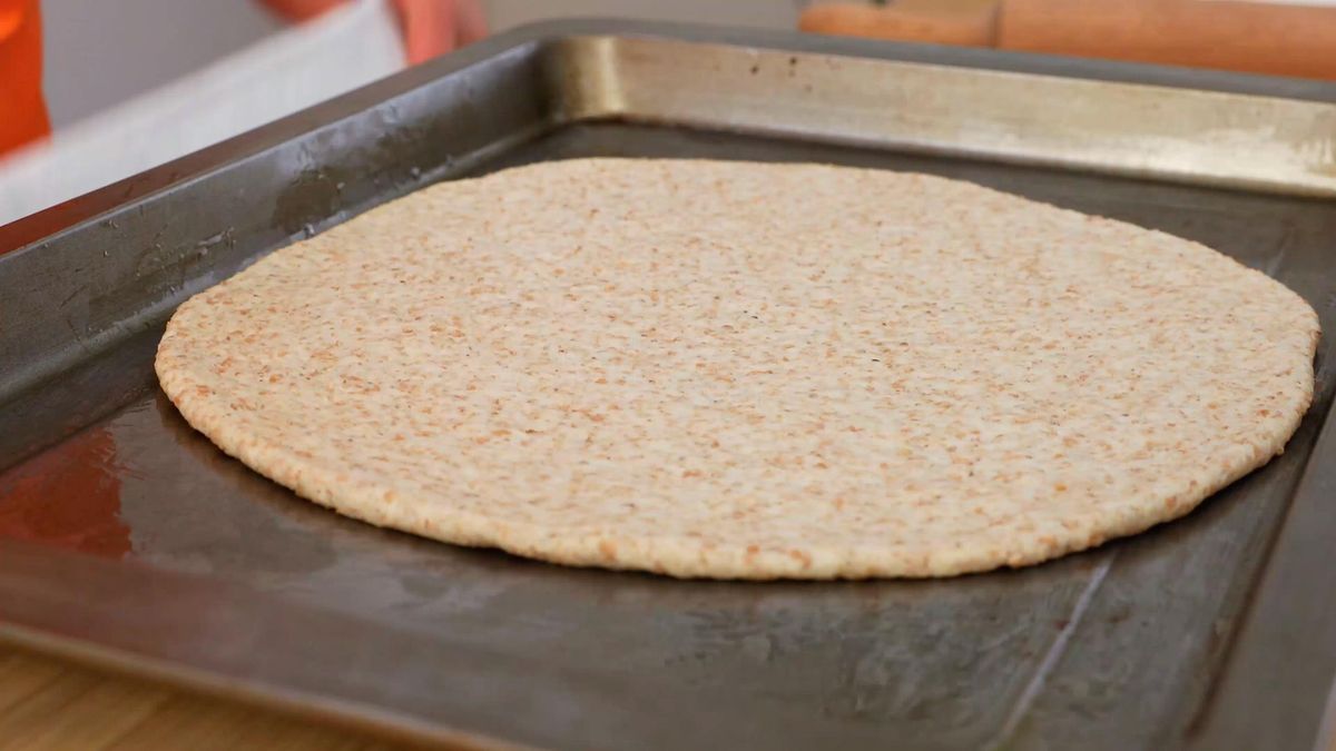 Receta de pizza integral vegetariana   paso 2