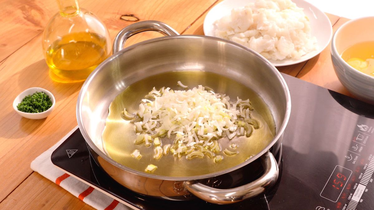 Revuelto de bacalao  paso 3