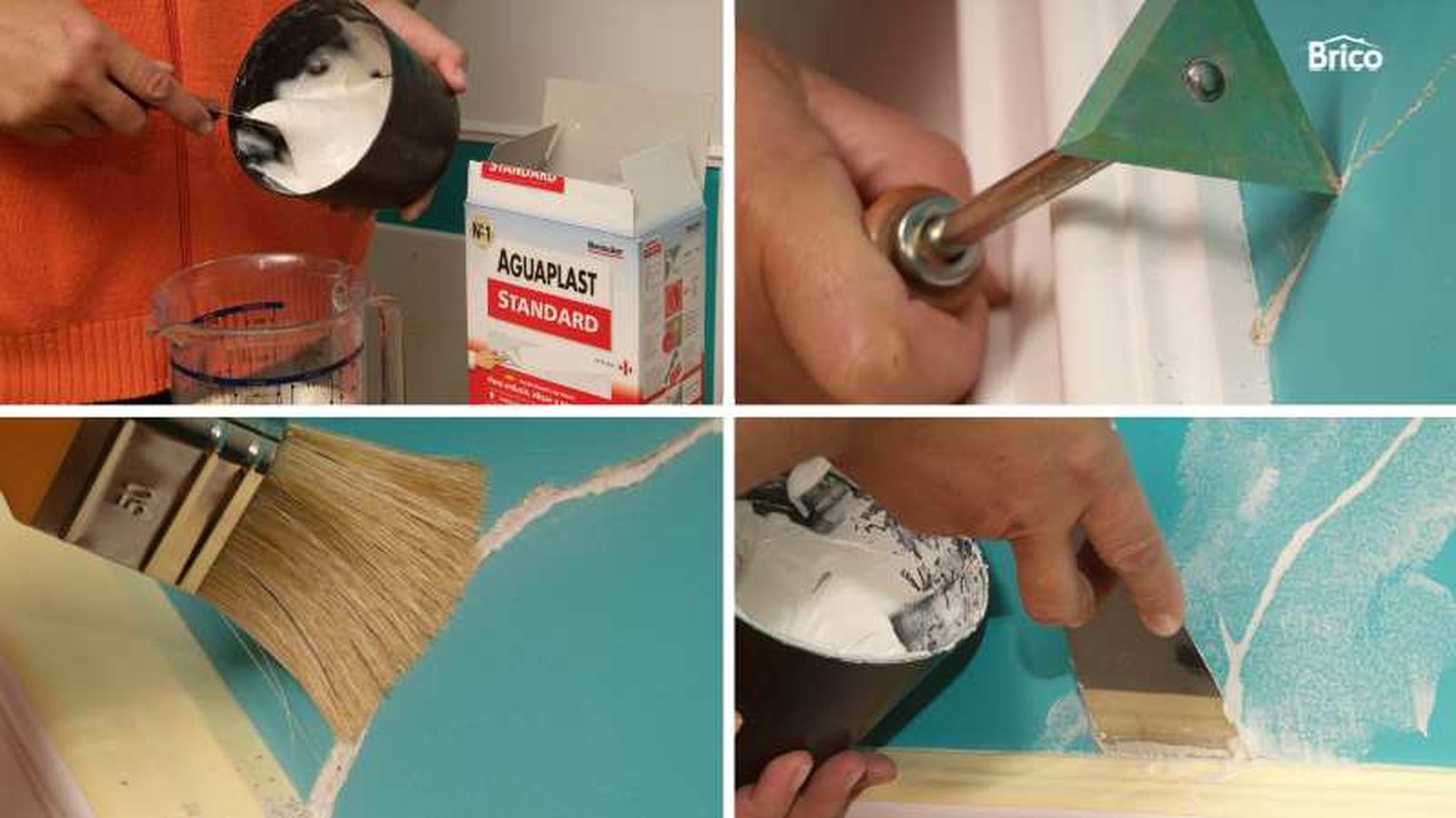 Pasos para reparar grietas en la pared