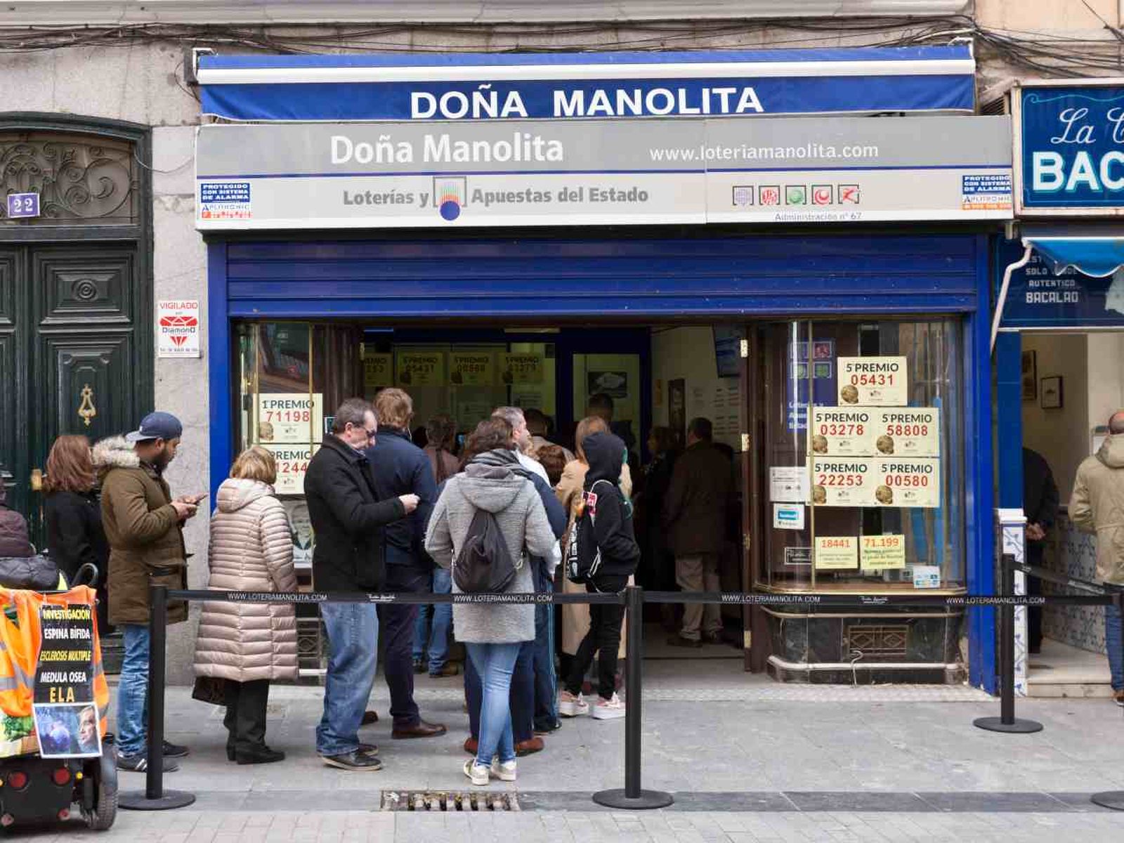Doña Manolita, uno de los establecimientos de Lotería que más premios ha repartido en España