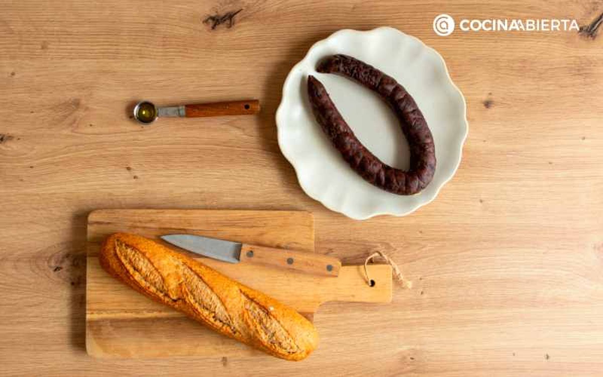 Ingredientes para hacer morcilla en freidora de aire