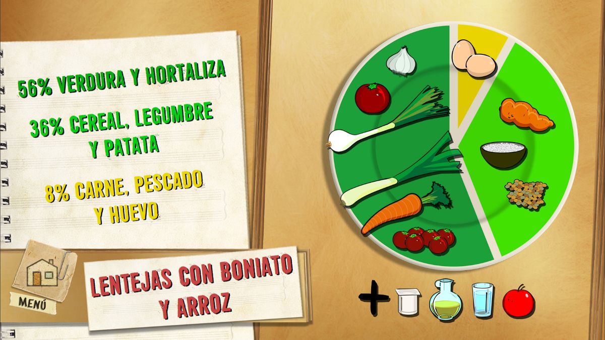 6050 1 Lentejas con boniato y arroz plato