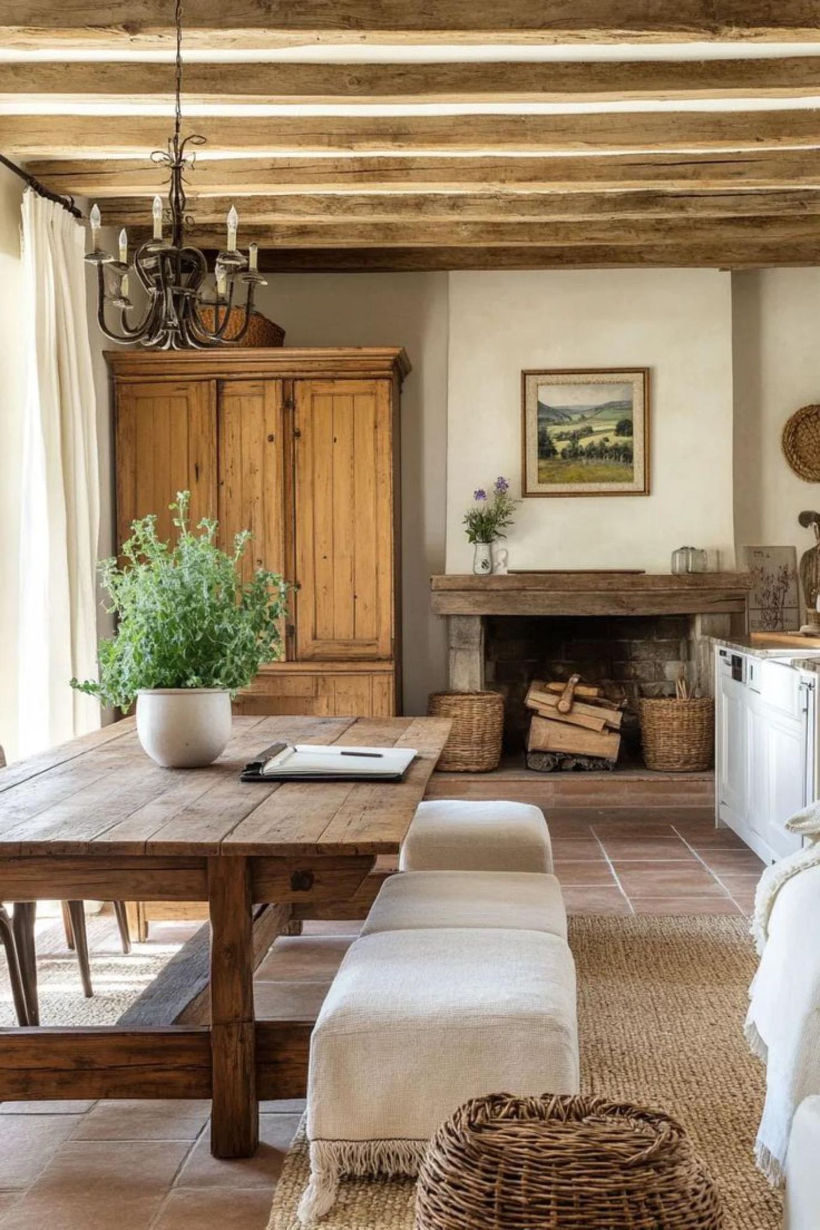 Comedor de estilo provenzal.