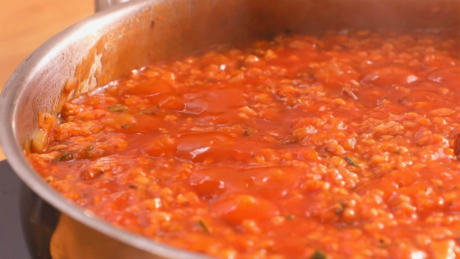 Boloñesa vegana con soja texturizada paso 4 Boloñesa vegana con soja texturizada paso 4