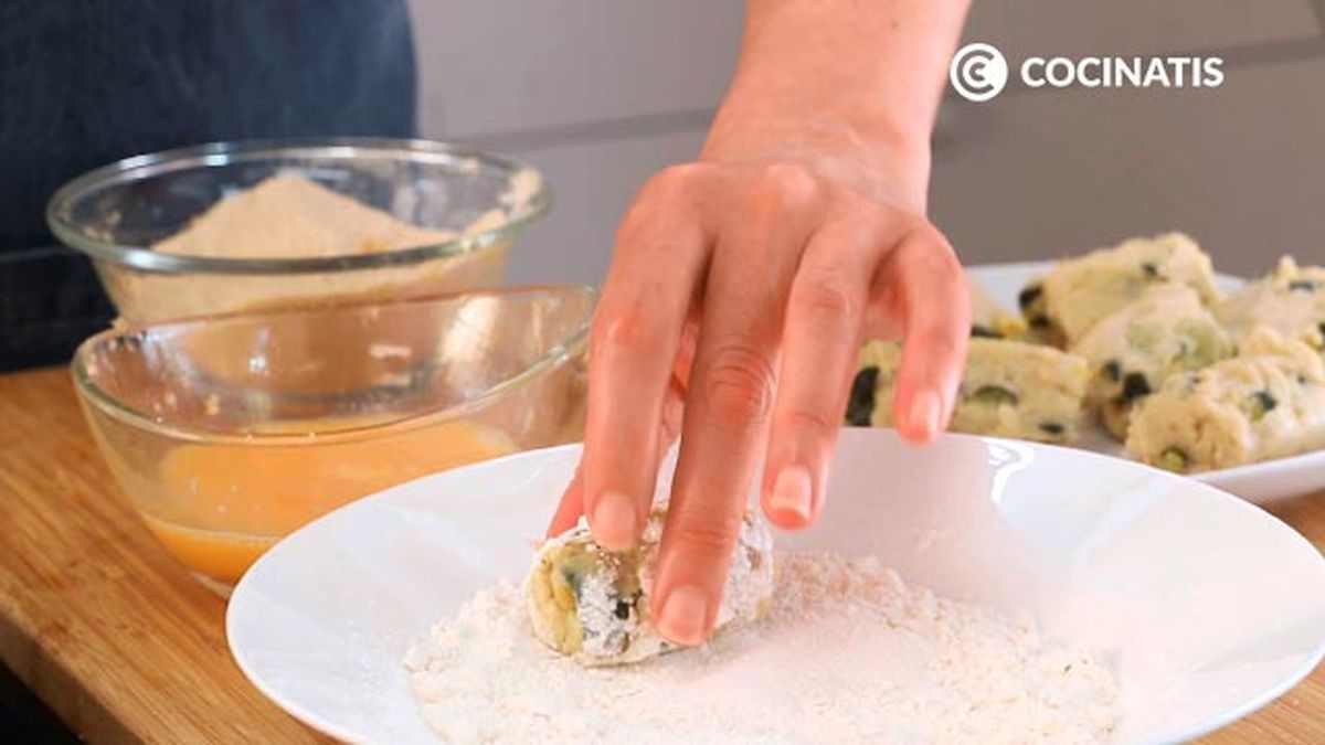 Receta de croquetas de calabacín crujientes  paso 4