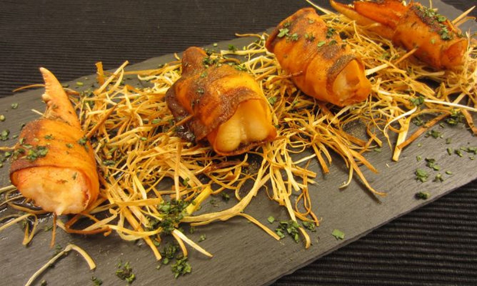 receta aperitivo boniato bogavante receta aperitivo boniato bogavante