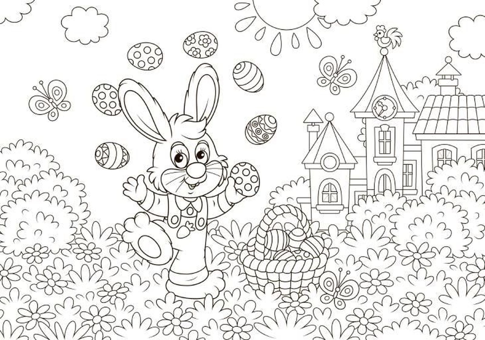 dibujo conejo pascua 6 dibujo conejo pascua 6