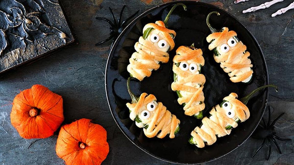 comidas halloween momias jalapenos