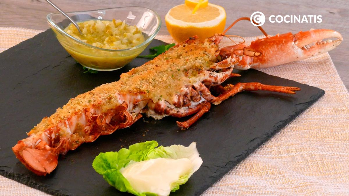 Receta de bogavante al horno