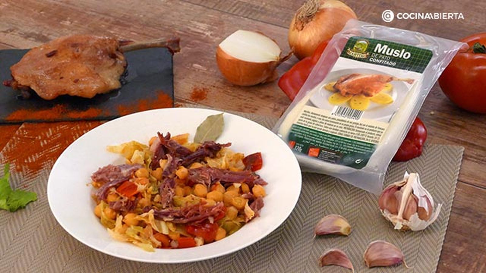 CTIS0933 receta garbanzos pato confitado paso 6 CTIS0933 receta garbanzos pato confitado paso 6
