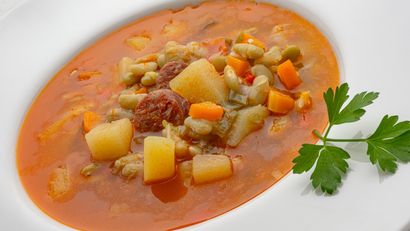 Alubias verdinas a la jardinera