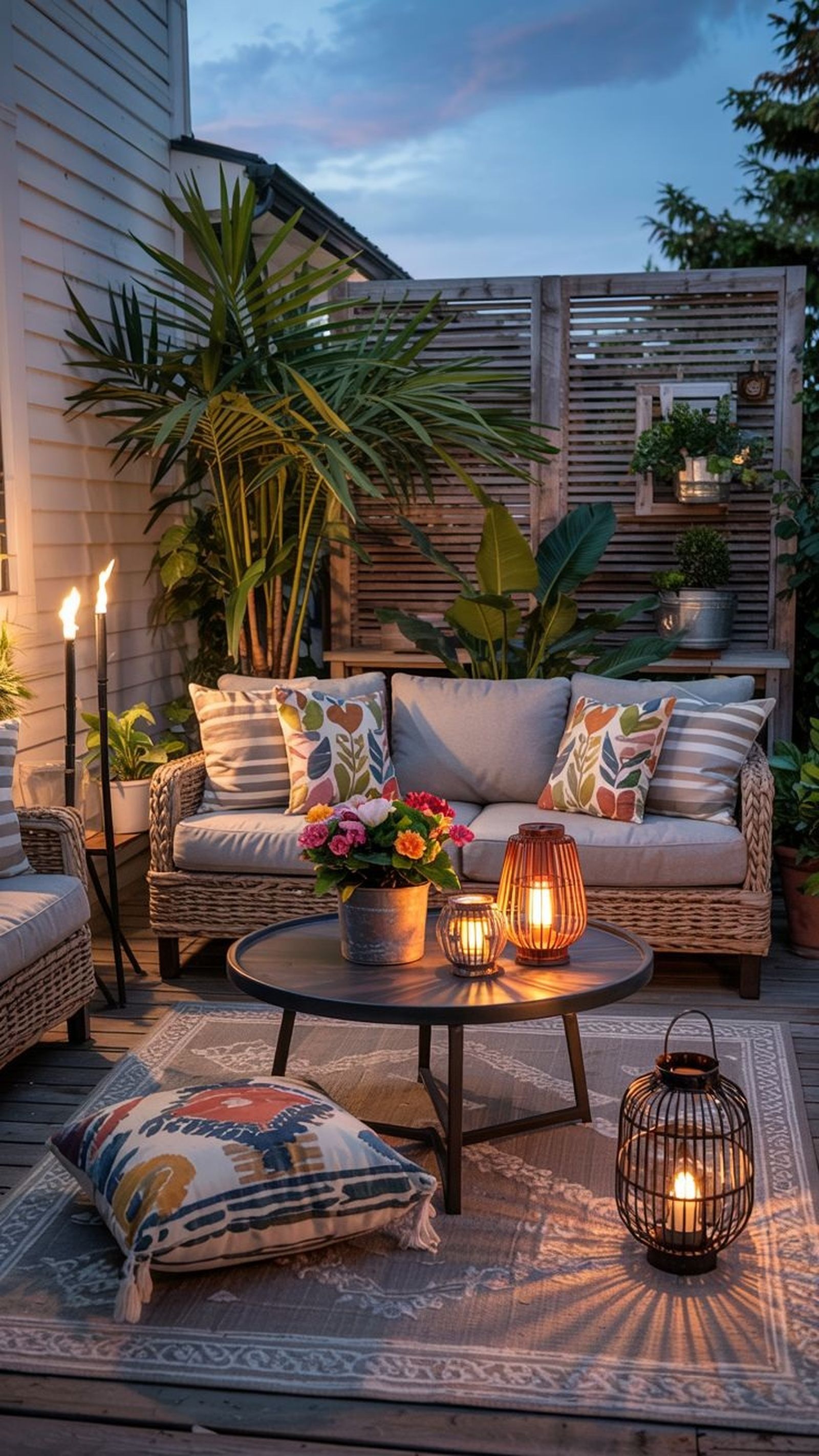 Utiliza plantas y flores para decorar el espacio