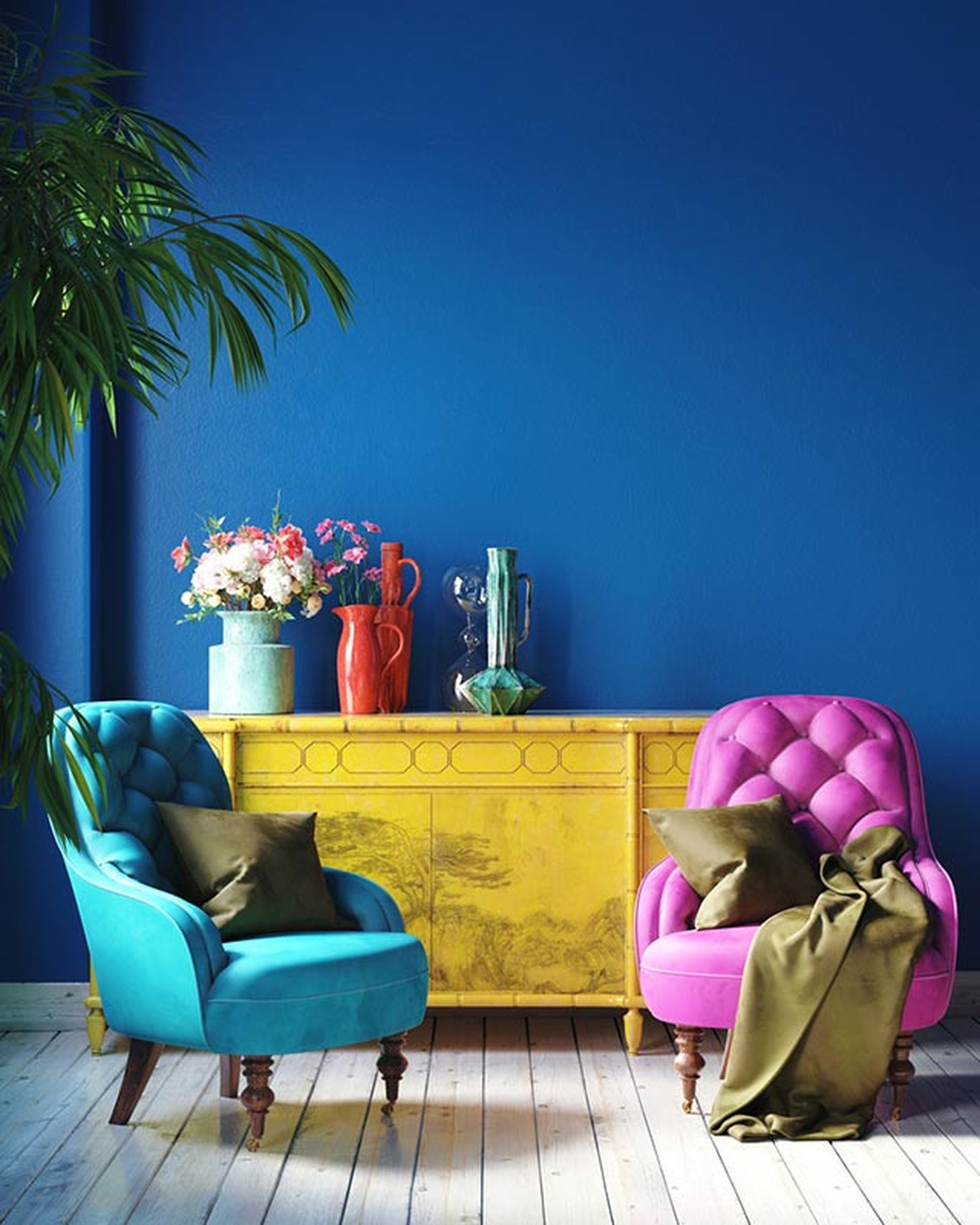 decoracion color block colores