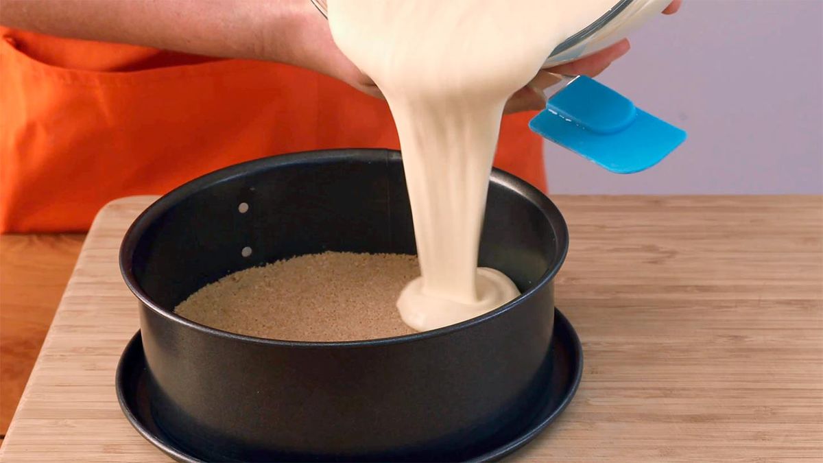 Receta de cheesecake de mango   paso 5