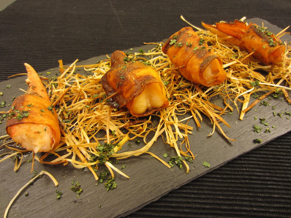 receta aperitivo boniato bogavante xl