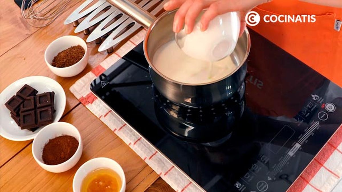 Receta de fudge de chocolate  paso 1